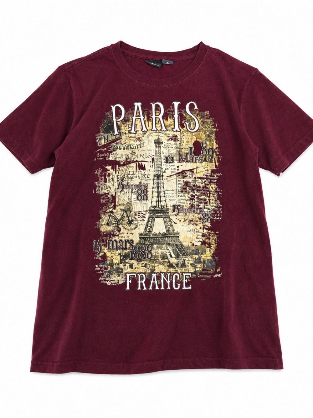 🍷 Paris France Eiffel Tower Graphic Tee